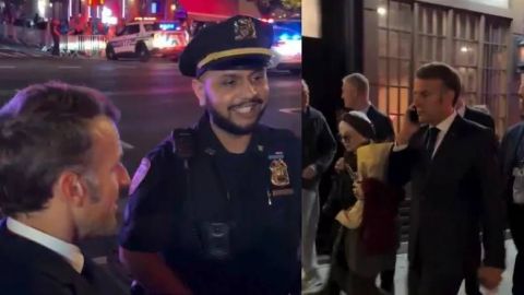 ''Estoy atorado por tu culpa'': Macron llama a Trump tras quedar bloqueado en NY