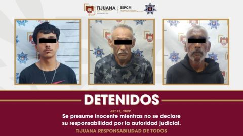 Detienen a tres personas con armas de fuego en Tijuana