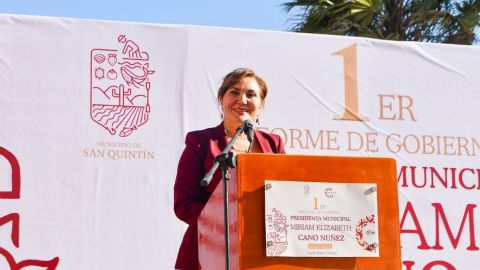 Miriam Cano Núñez: San Quintín avanza con agua, energía y planeación territorial