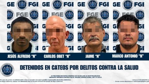 Detienen a hombres con marihuana en bar de Rosarito