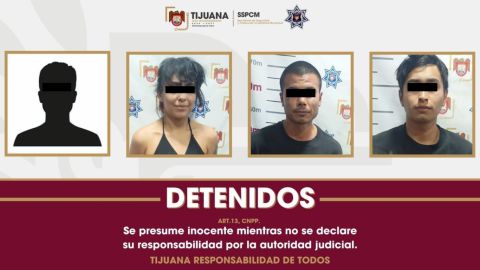 Detienen a menor de edad y tres jóvenes por secuestrar a tres personas