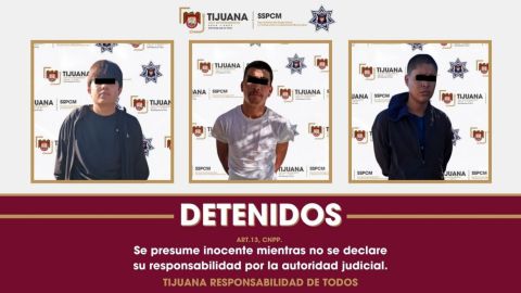 Detienen a tres presuntos atacantes tras agresión armada contra taxi en Tijuana