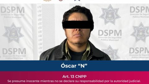 Detienen a hombre por robar de manera violenta en una ferretería