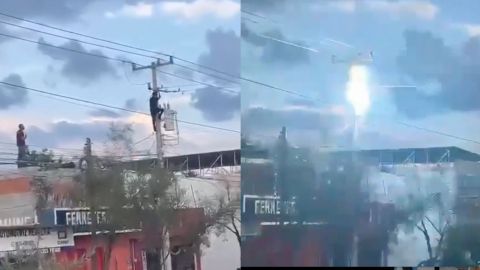 Evita ser detenido por robo y termina electrocutado en Nuevo León