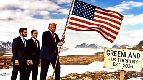 Entre mensajes y fotos con IA, Trump agrava el pleito con Europa por Groenlandia