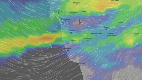 Pronostican lluvias fuertes durante la noche y madrugada de miércoles en Tijuana
