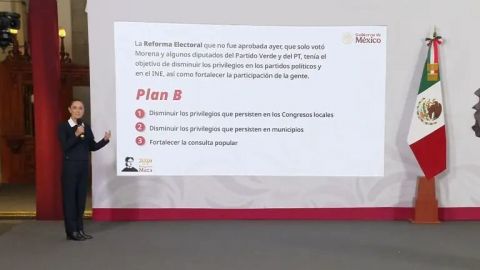 Claudia Sheinbaum anuncia 'Plan B' tras rechazo de reforma electoral