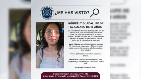 Pesquisa de Kimberly Guadalupe de Paz Lozano de 16 años de edad