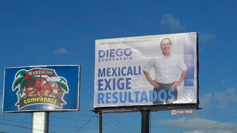 Dip. Gustavo Echevarria aclara que no pagó espectaculares y solicitó retirarlos
