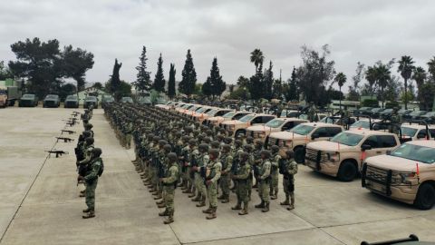 Arriban 300 efectivos del Ejército Mexicano a Baja California