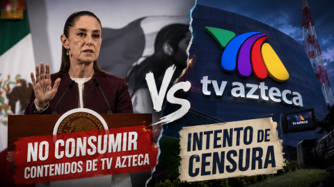 TV Azteca acusa censura tras llamado de Sheinbaum a no ver la televisora