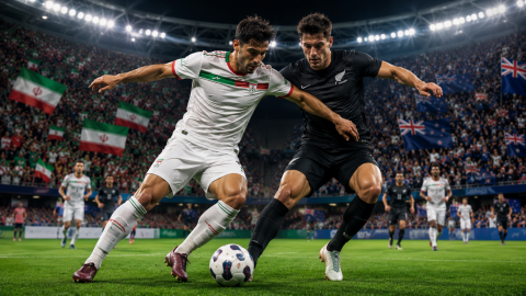 Irán y Nueva Zelanda empatan en vibrante debut