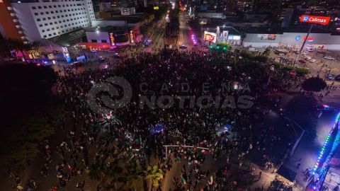 Tijuana celebra la victoria de la selección mexicana