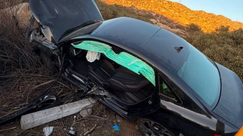 Accidente vehicular en la carretera Tijuana - Tecate deja un herido