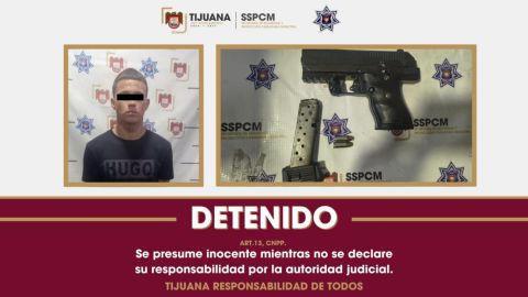 Aseguran a un hombre por portación de arma de fuego