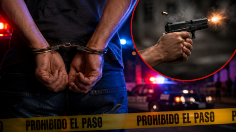 Hombre le dispara a su pareja y termina detenido