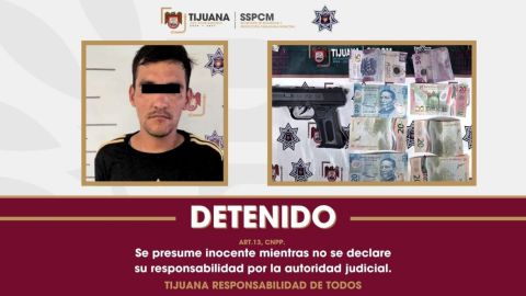 Detienen a hombre tras asalto a Oxxo en Tijuana
