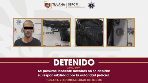 Detienen a hombre por presunto robo con violencia en Tijuana