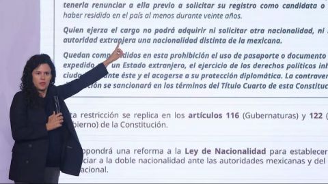 Sheinbaum propone prohibir doble nacionalidad a presidentes y gobernadores