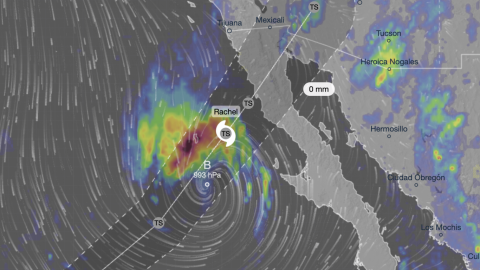 Alertan por lluvias intensas y vientos de hasta 150 km/h en Baja California