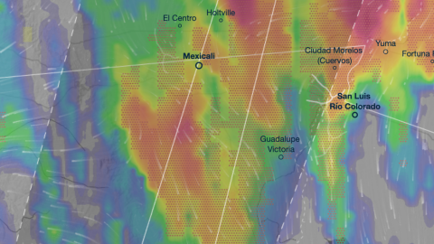 Prevén lluvias y vientos fuertes en Mexicali durante la noche